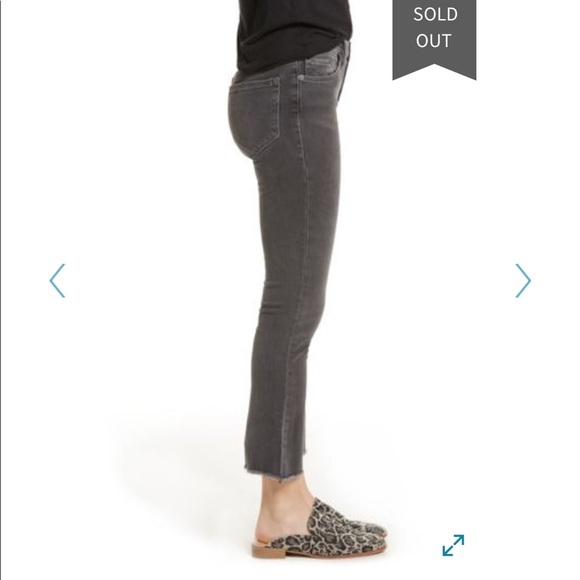 Free People | Black Straight Crop Jeans Fray Hem - Picture 8 of 8